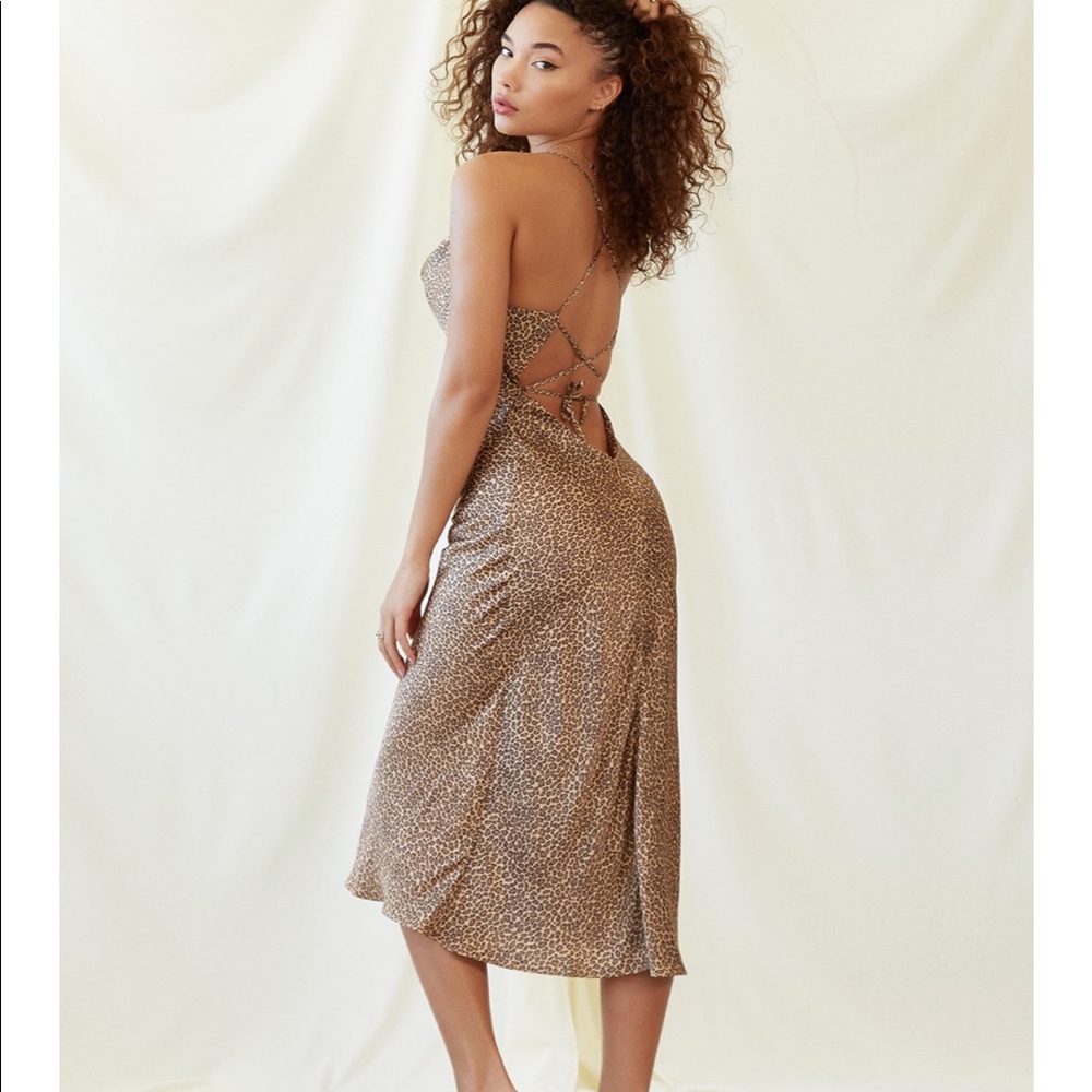 Andjela Collection leopard slip dress